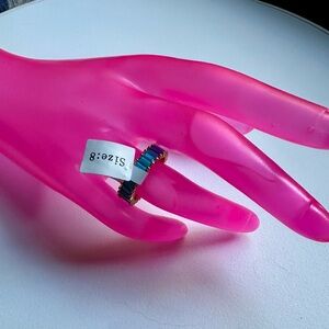 Park Lane Elegant Turquoise and Gold Women's Ring